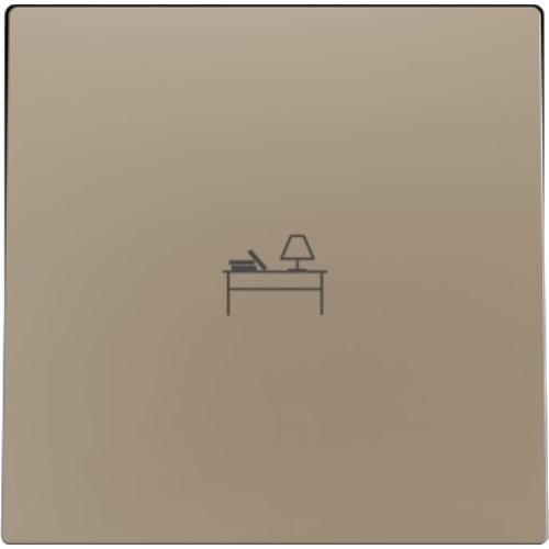ZENNIO 830004204 ZS55. Single switch cover 55x55 mm - Champagne - C