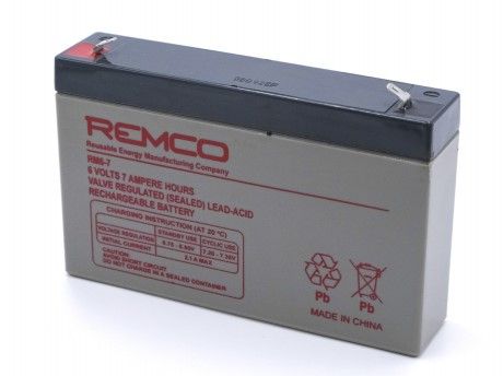 REMCO RM 7-6 Batteria 6V / 7Ah