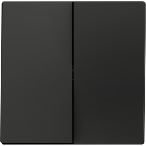 ZENNIO 830001905 ZS55. Double switch cover 55x55 mm - Anthracite
