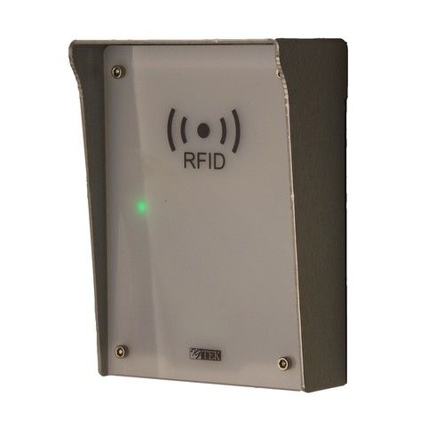 IGTEK 40003 LETTORE BADGE RFID IN SCATOLA ALLUMINIO PER ESTERN
