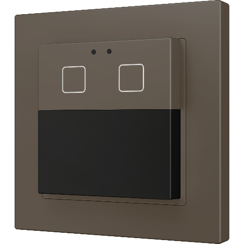 ZENNIO ZPDW2V2M Presentia W2 v2. KNX motion detector for wall mounting - 2 buttons - Mocha
