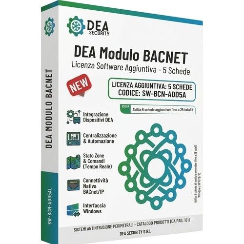 DEA SW-BCN-ADD5A License for 5 additional cards, valid until ra