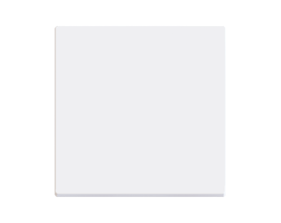 ZENNIO 830001709 Cover interruttore singolo ZS55, bianco opaco