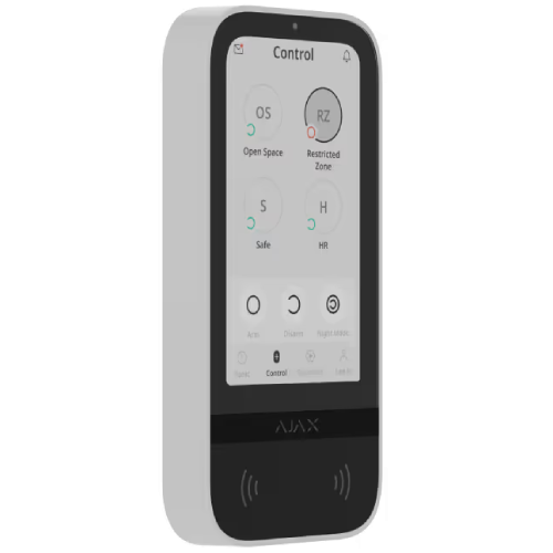 143608 Ajax Superior KeyPad TouchScreen Fiber ASP white