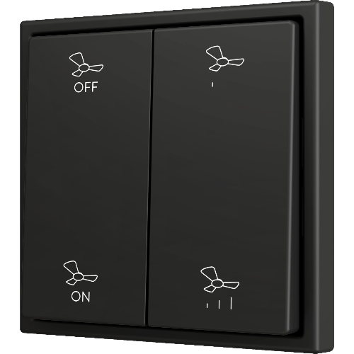 ZENNIO ZS702PB4AC ZS70. Double Soft push button for 4 binary inputs
