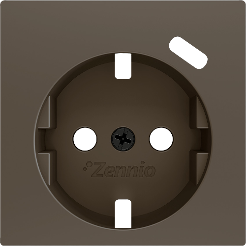 ZENNIO ZS55CSC1USM ZS55. Schuko socket cover with USB C 55x55 mm - Mo