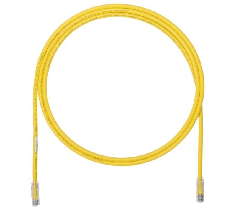 PANDUIT UTP6A1MYL Copper Patch Cord- Cat 6A- Yellow UTP Cable- 1 meter