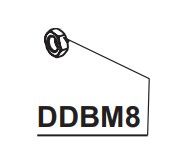 RIB DDBM8 8MA LOW GALVANIZED NUT UNI 5589
