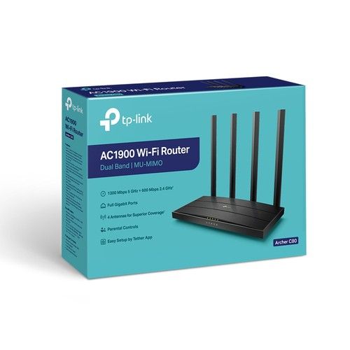 TP LINK ARCHER C80 AC1900 DUAL-BAND WI-FI ROUTER
