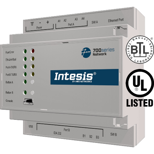 INTESIS IN7004856000000 Inthesis protocol translator with serial and IP support - 600 points