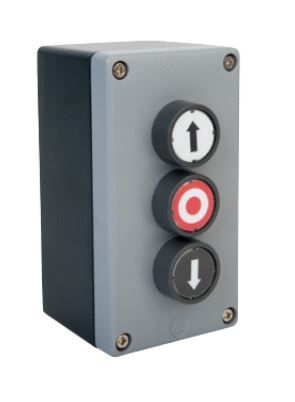 DOMOTIME PBI.UDES Outdoor industrial push-button panel with buttons: Go up, down and stop