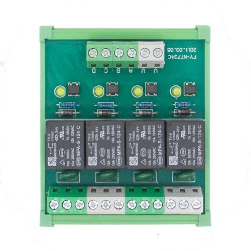 MARSS MH-NT734-C Modulo a 4 Rele' montaggio guida DIN