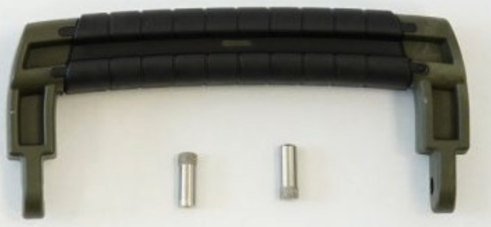 GT LINE KIN.1257 Handle, green, black rubber coating (mod.