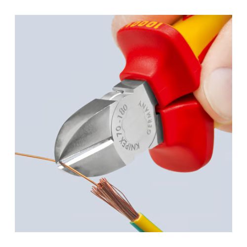 KNIPEX 70 06 180 Side cutter for mechanics