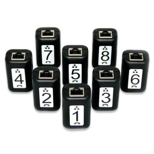 SOFTING 226528 Set of 8 (#1 - #8) Wiremap Identifiers for Cable More