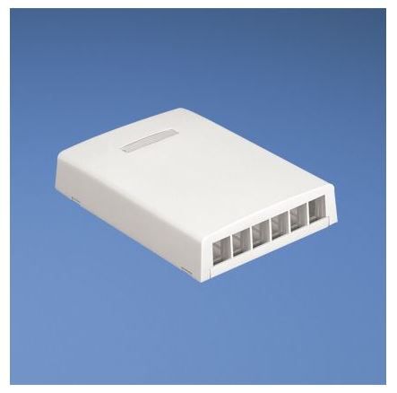 PANDUIT NK6BXWH-AY NK 6-Port Surface Mount Box - White