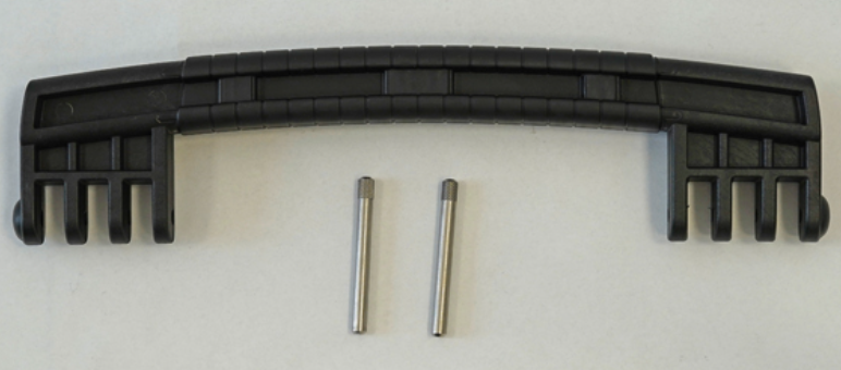 GT LINE KIN.1365 Handle, black, black rubber coating (mod. 7)