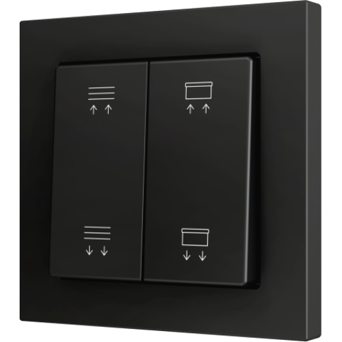 ZENNIO ZS552PB4AC ZS55. Double Soft push button for 4 binary inputs