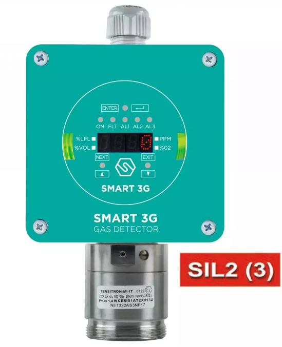 SENSITRON S2156H2 HYDROGEN detector, 4-20 mA, 0-100% LFL