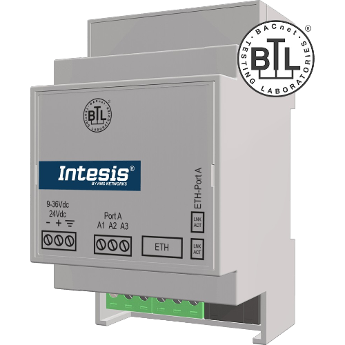 INBACRTR0320000 Intesis Router BACnet MS/TP a BACnet IP — Fino a 32 Dispositivi MS/TP — Supporto BBMD