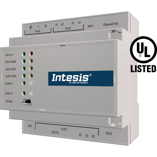 INKNXLGE064O000 Intesis Gateway Centralizzato LG VRF a KNX TP — Fino a 64 Unità Interne — Connessione via interfaccia PI485