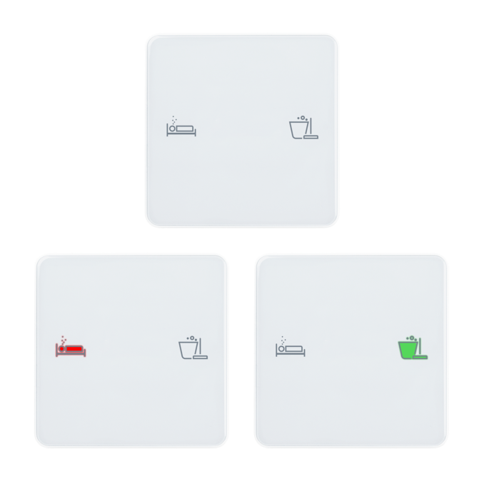 ELSNER 71332 KNX eTR DND/MUR Switch, jet black RAL 9005