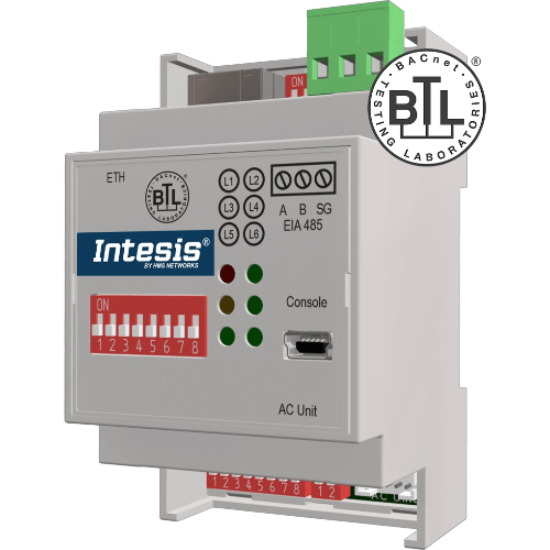 INTESIS INBACDAI001I000 Daikin AC home units at BACnet IP/MSTP interface - 1 unit
