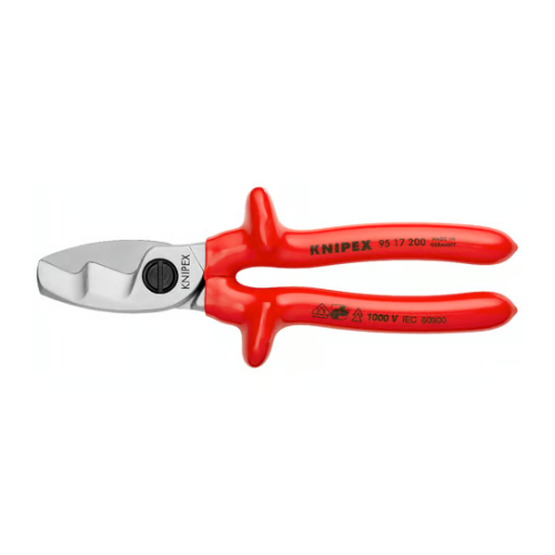 KNIPEX 95 17 200 Cable cutter with double edge