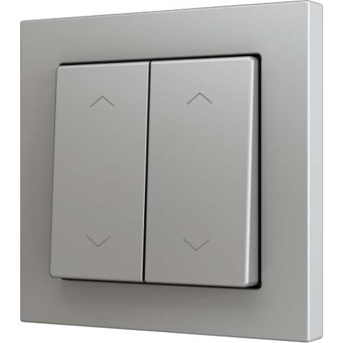 ZENNIO ZS552PB4SS ZS55. Double Soft push button for 4 binary inputs