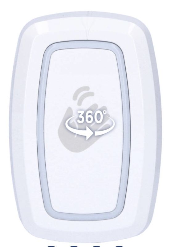 CDVI TTHS2641E1B Radio trasmettitore bianco a sfioramento 1 canale