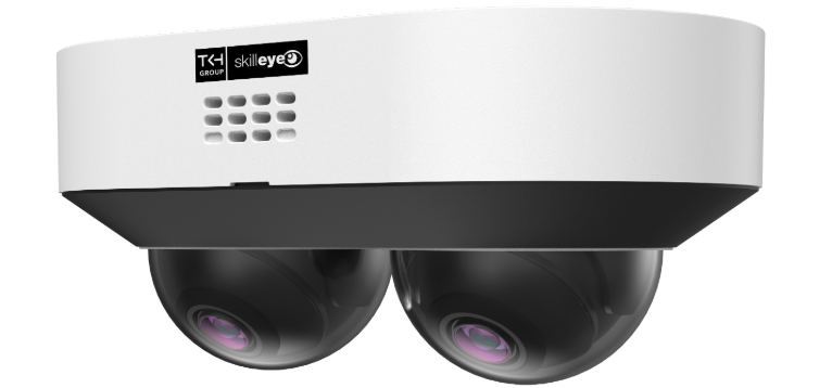 SKILLEYE SEI-V8121TI-DUAL Minidome Compatta con Doppia Telecamera, 2x 4MP, H