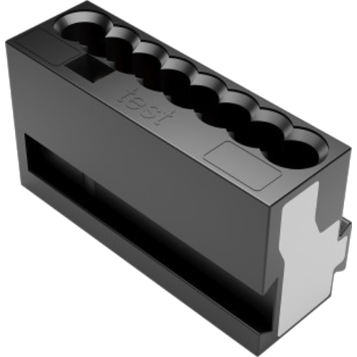 ZENNIO 9900017 8-conductor micro connector for junction boxes. Grey