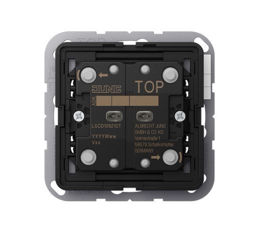 JUNG LSCD10921ST Modulo pulsante KNX universale- con acc. bus integrato- 2 canali