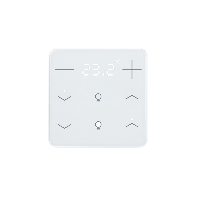 ELSNER 71173 KNX eTR 206 Light, white RAL 9003 Button for Temperature Control, 2x