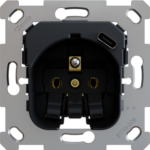 ZENNIO ZSIF1US ZS55. French socket insert 16 A / 250 V ~ with USB