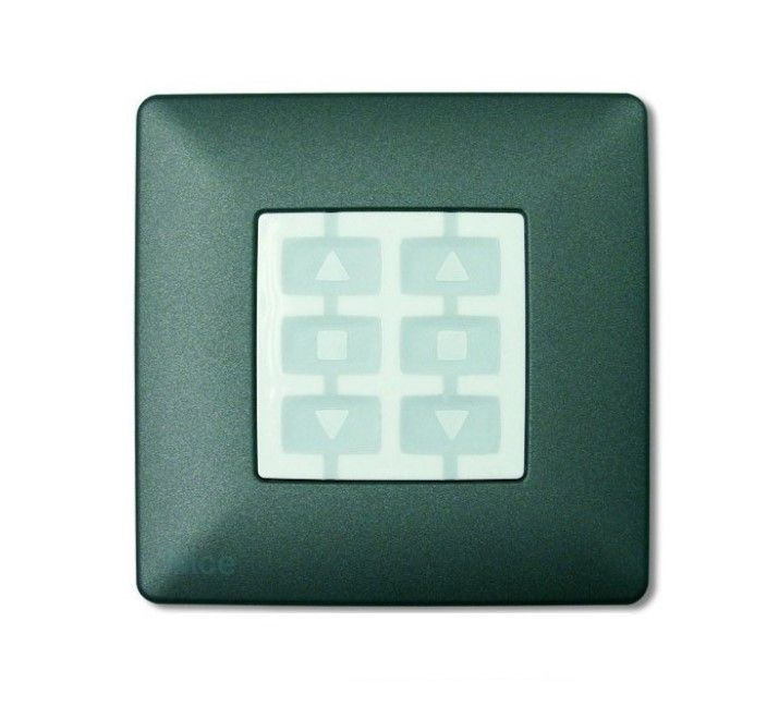NICE WSG Square wall plate, graphite 10 Pieces