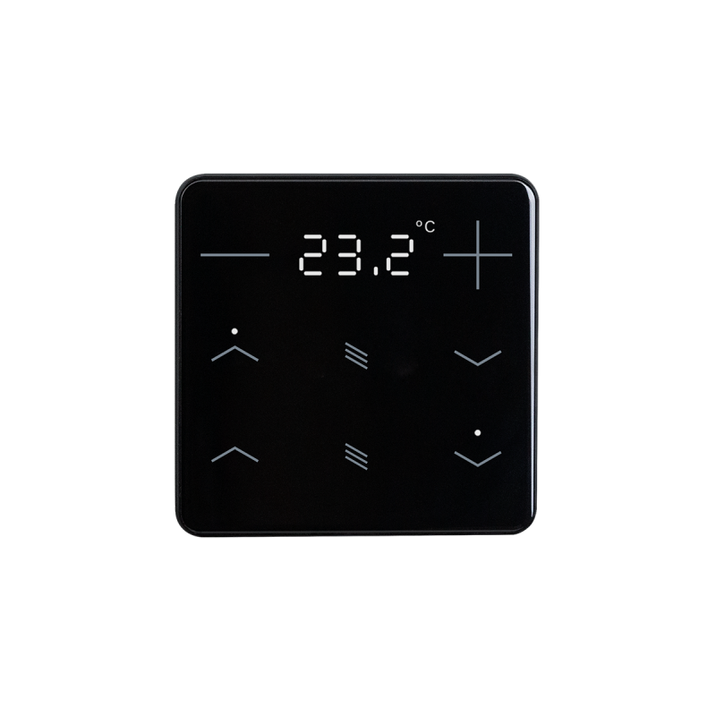 ELSNER 71104 KNX eTR 202 Sunblind, black RAL 9005 Button for Temperature, 2x Solar Protection