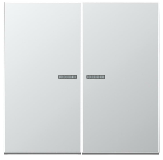JUNG AL10921STRF Pulsante KNX RF, 2 canali, alluminio