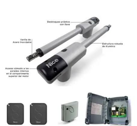 NICE TOO3000KLT Automation kit for swing gates with 3m leaves