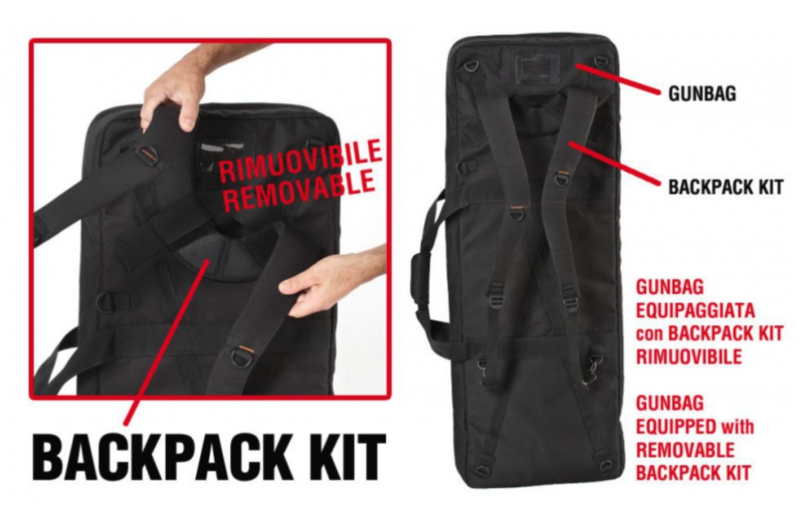 GT LINE BACKPACK KIT Backpack carrying system for GBag 94, 108, 114