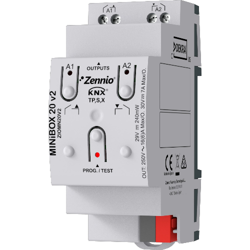 ZENNIO ZIOMN20V2 MiniBOX20v2-2OUT,16A
