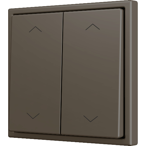 ZENNIO ZS702PB4SHM ZS70. Double Soft push button for 4 binary inputs