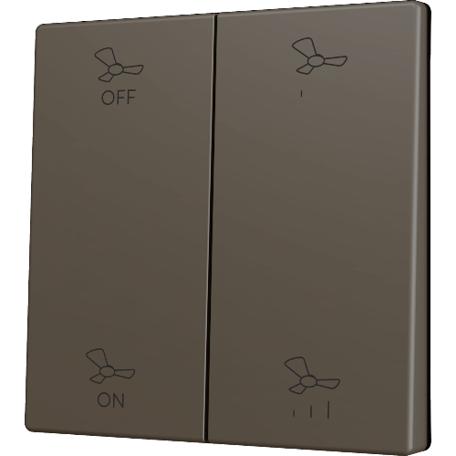 ZENNIO ZS70CSOFT24MC ZS70. Cover for Double KNX Soft push button 70x70