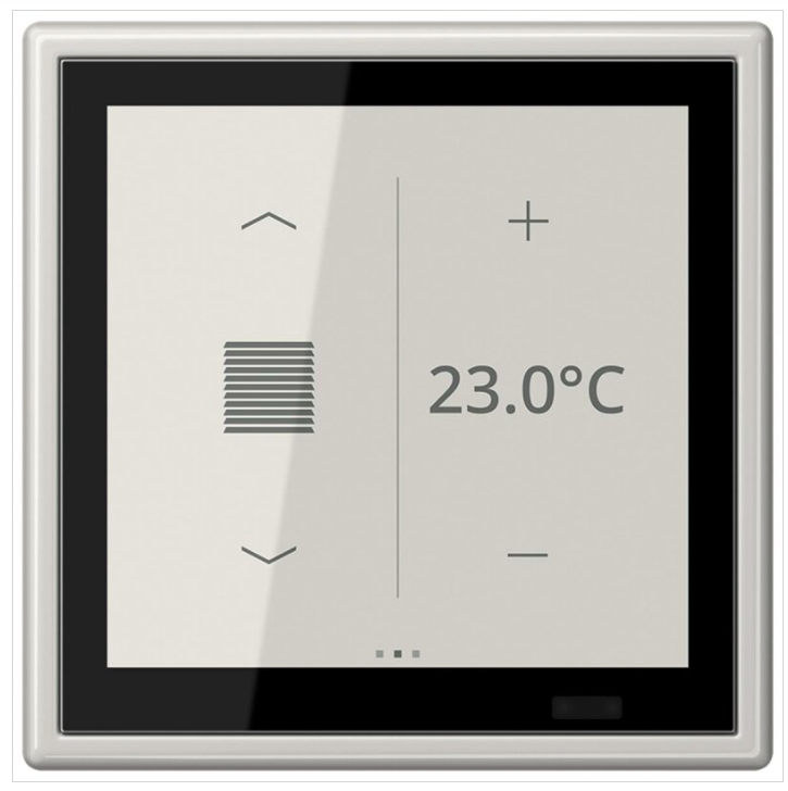 JUNG LS459D1SLG Controller ambientale KNX LS TOUCH con placca sing
