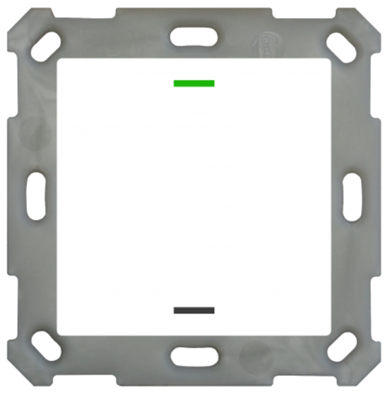 MDT BE-TAL55T1.01 BE-TAL55T1.01: Push Button Lite 55 1-volte, RGBW, Bianco - Finitura lucida