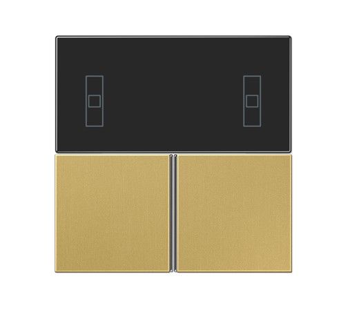 JUNG ME4093TSAC Set di pulsanti completo per controller ambientale KNX compatto 4093KRMTSD- mod. LS990- ottone classico