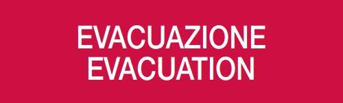 COOPER CSA FIRE CSA08642 50XX SERIES WORDING “EVACUATION - EVACUATION”