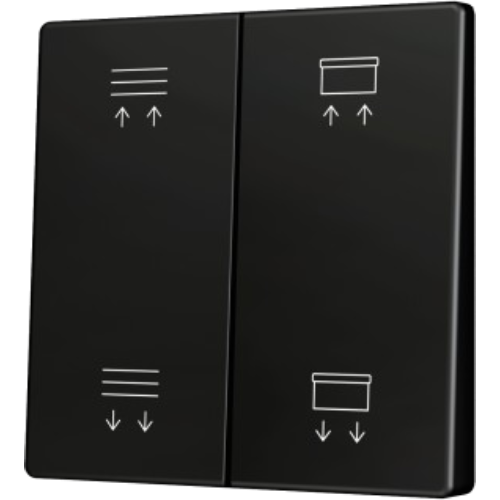 ZENNIO ZS55CSOFT24AC ZS55. Cover for Double KNX Soft push button 55x55