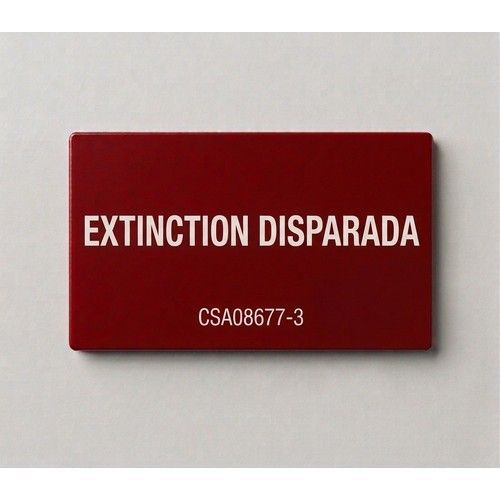 COOPER CSA FIRE CSA08677-3 THE WORDING 5965 IS EXTINCTION SHOT