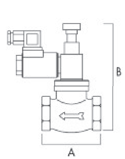 TECNOCONTROL VR710 Manual reset solenoid valve 12Vdc NA 3/4 inch
